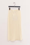 SWAYING 25 Spring/Summer Double-Sided Straight Long Skirt SW-SW25SS3B05C1-MIBAI Beige